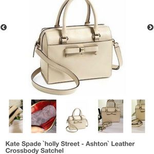 ♠️ Kate Spade Beige/Tan/Neutral Holly Street Ashton Satchel